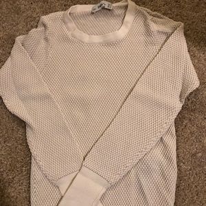 Zara white sweater size small